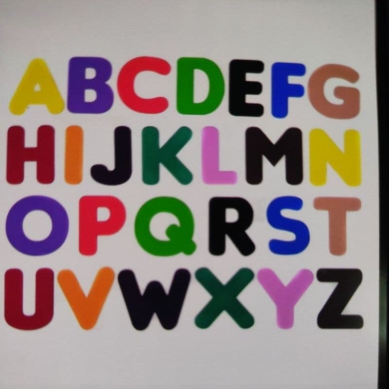 Alfabeto Educativo em EVA com 26 peças - Brinquedo Educativo Decorativo Escolar