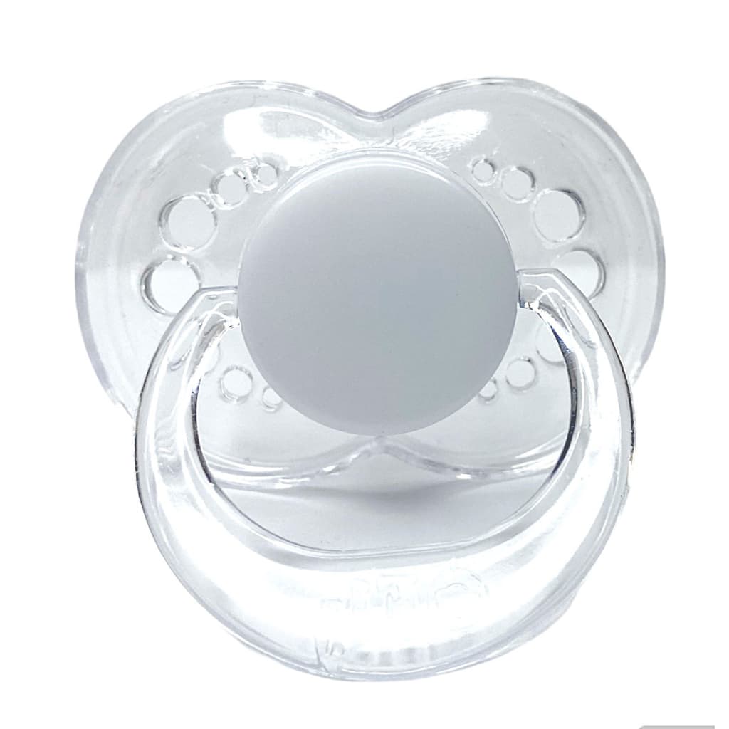 Chupeta Sem Bico Cristal Transparente (Unitário) - Chupeta Sem Bico Cristal para Bebê Reborn
