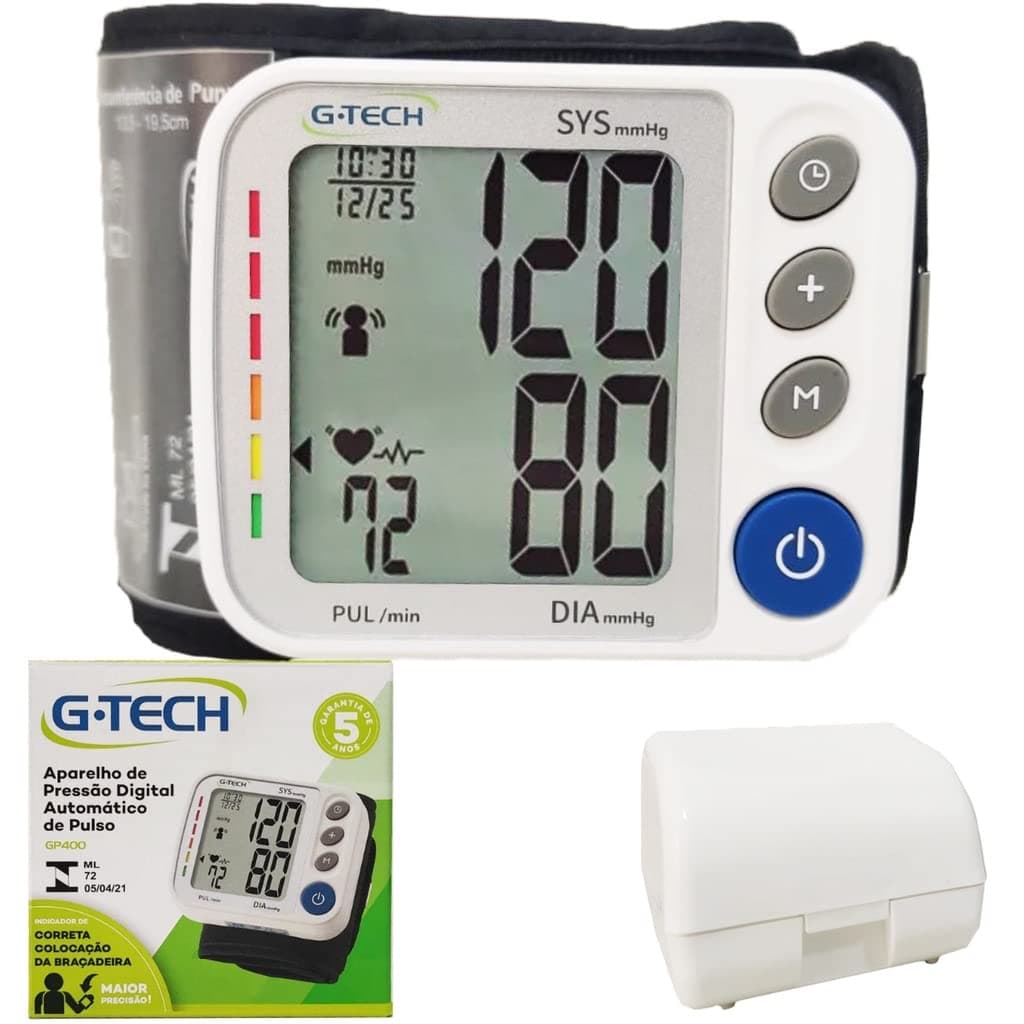 Aparelho De Pressão Arterial Digital G-tech Gp400 Branco