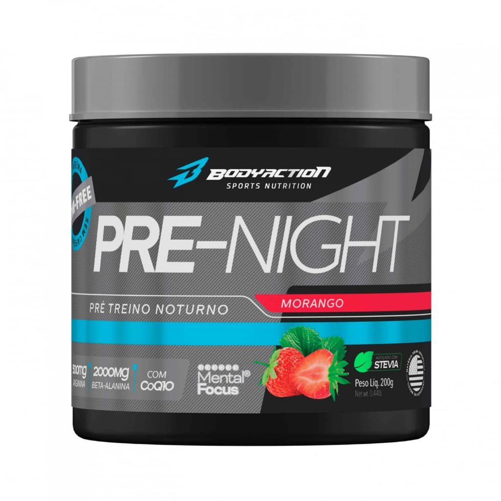 PRE-NIGHT - Pré Treino sem Cafeína 200 g Body Action