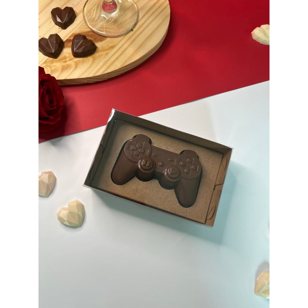 Caixa para controle video game joystick de chocolate - 628 JM DISTAK