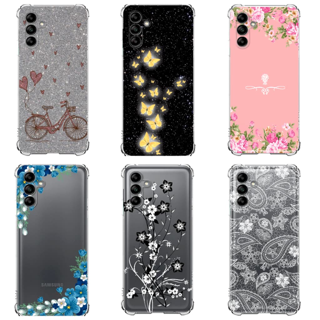 CAPA CAPINHA HEX TPU COMPATÍVEL COM Samsung A04S Tpu Desenhos Variados Capinha Case
