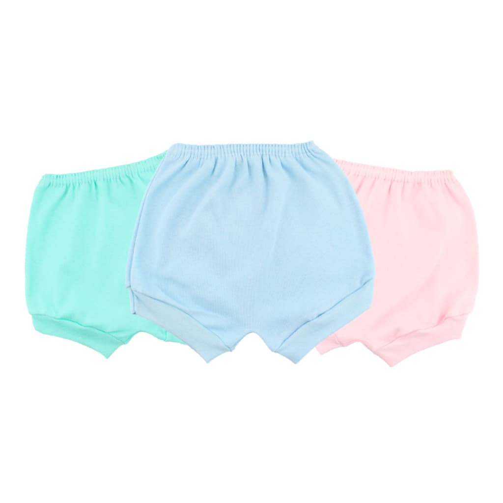 Shorts Tapa Fralda Bebê Unissex Malha 100% Algodão - (PP/P/M/G)