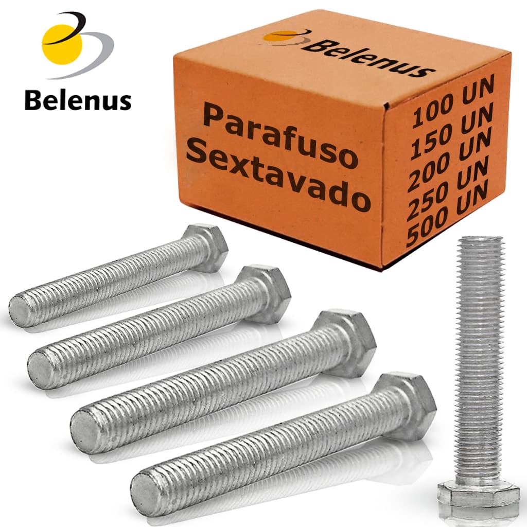 Parafuso Sextavado Rosca Inteira Várias Medidas E Tamanhos Caixa Fechada NOVO Resistente