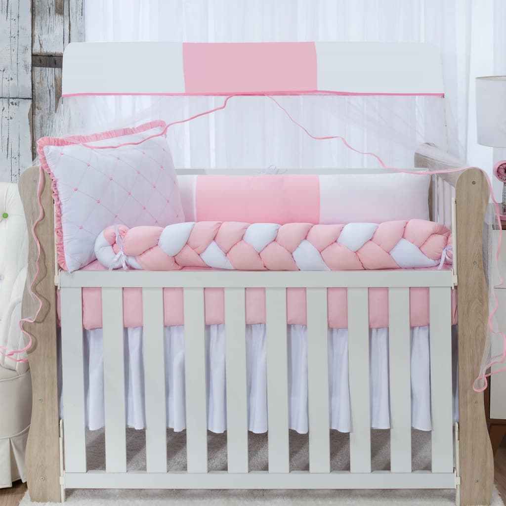 KIT ENXOVAL PARA BERÇO BEBÊ GOTA BEGE NEUTRO MENINO MENINA