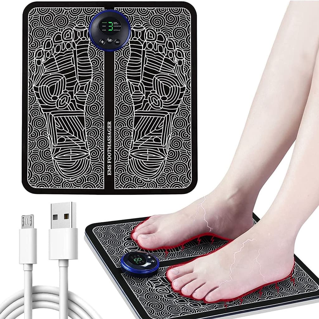 Tapete Massageador de Pernas Massageador De Pés Elétrico Relaxamento Muscular  Massageador de Fisioterapia