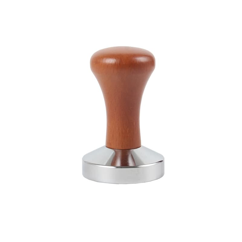 Tamper Compactador De Café Expresso Em Inox+ Madeira 51 Mm