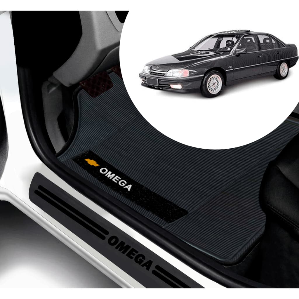 Kit Tapete E Soleira De Porta UNIVERSAL Gm Omega Personalizado PARA CARRO AUTOMOTIVO