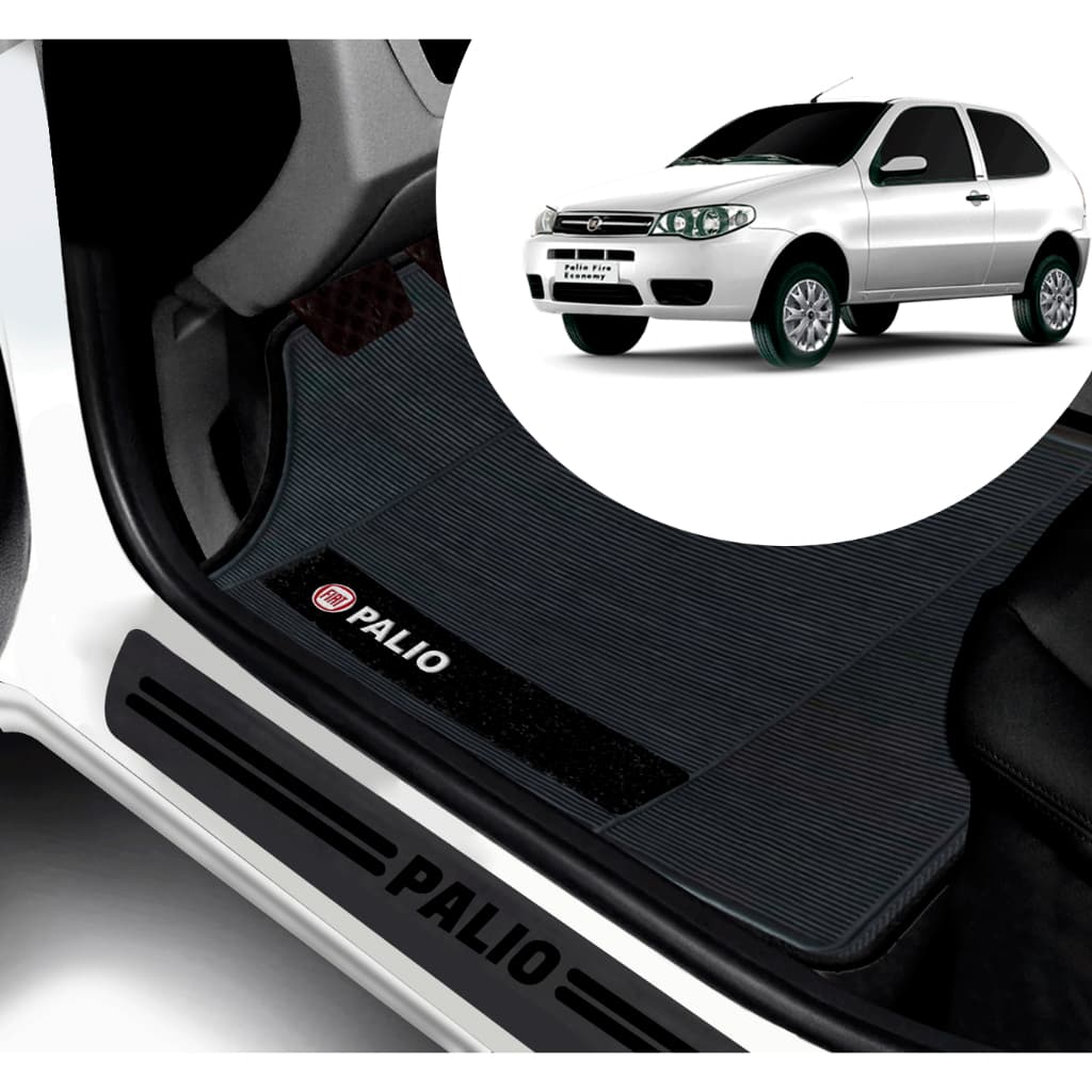 Kit Tapete E Soleira De Porta UNIVERSAL Fiat Palio Personalizado PARA CARRO AUTOMOTIVO