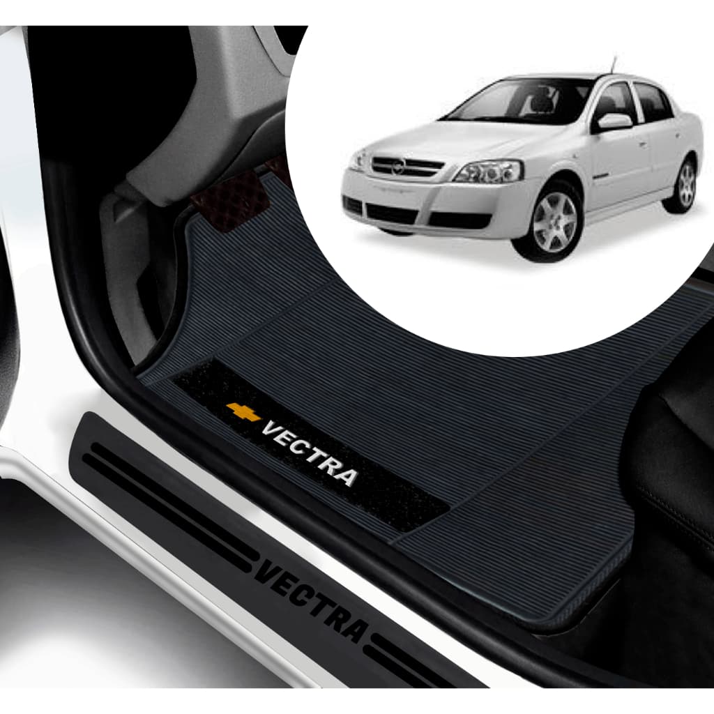 Kit Tapete E Soleira De Porta UNIVERSAL Gm Vectra Personalizado PARA CARRO AUTOMOTIVO