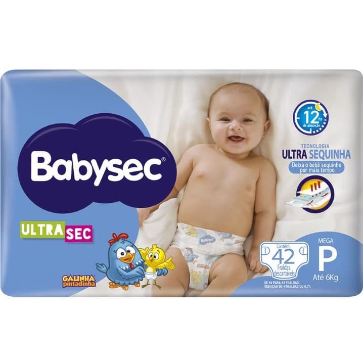 Fralda Descartável Babysec Mega Bebê Essencial Para O Bebê Alta Qualidade Enxoval Completo