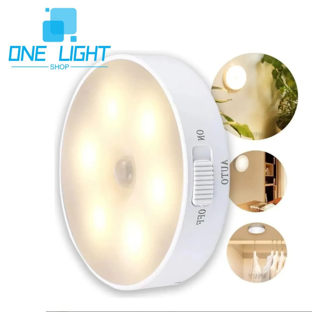 Luminárias Lâmpada Led Sem fio com Sensor Presença recarregável