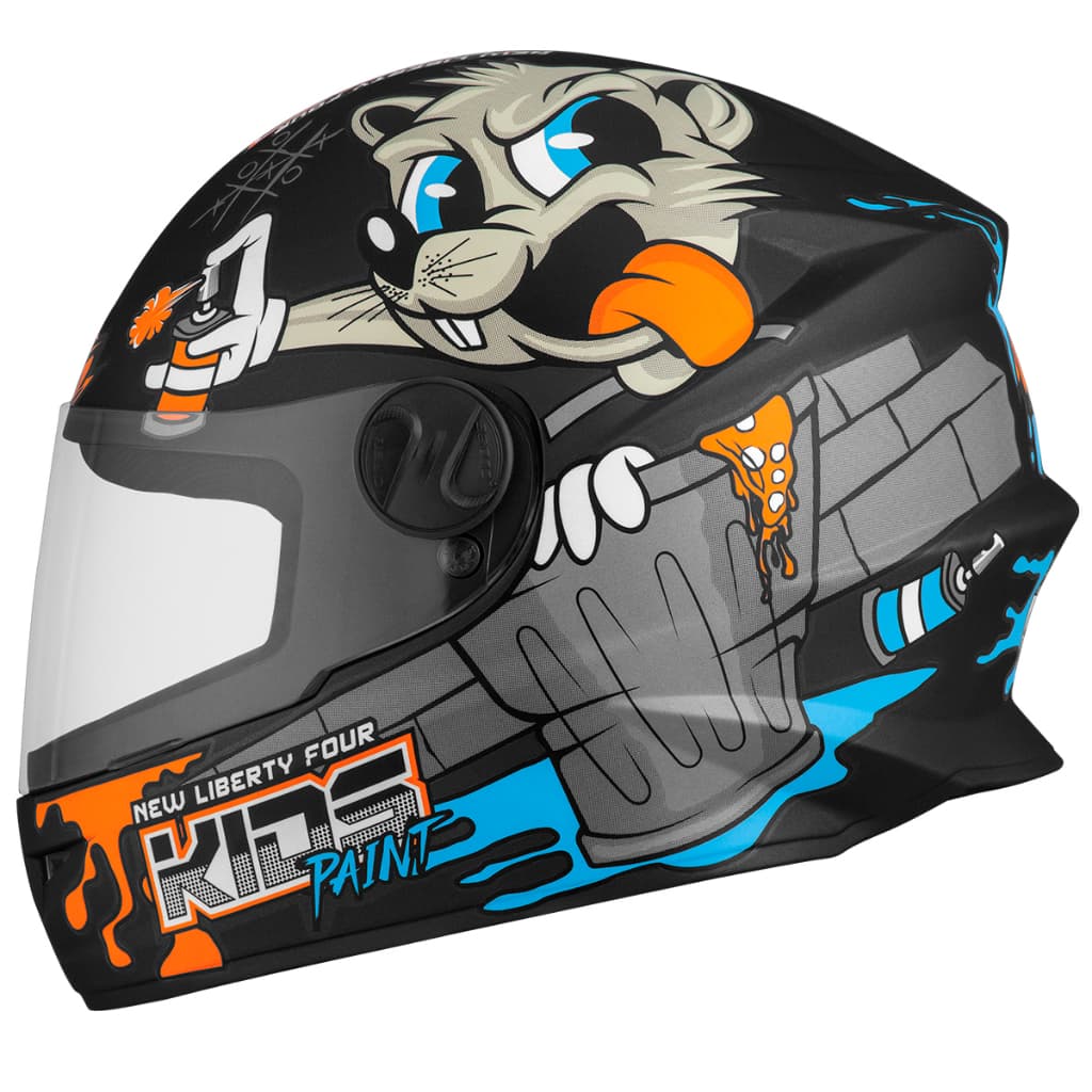 Capacete Moto Fechado Infantil Protork Masculino Feminino