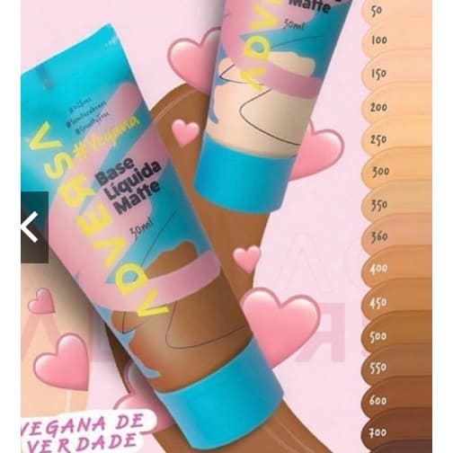 base liquida maquiagem matte oil free vegana adversa - Escolha Seu Tom