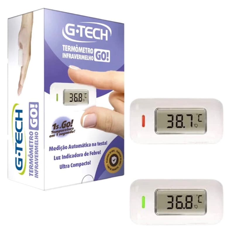 Termometro de testa digital infravermelho g-tech go thgtgo