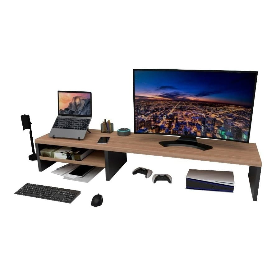 Suporte 90cm Monitor Mesa Setup Gamer Home Office