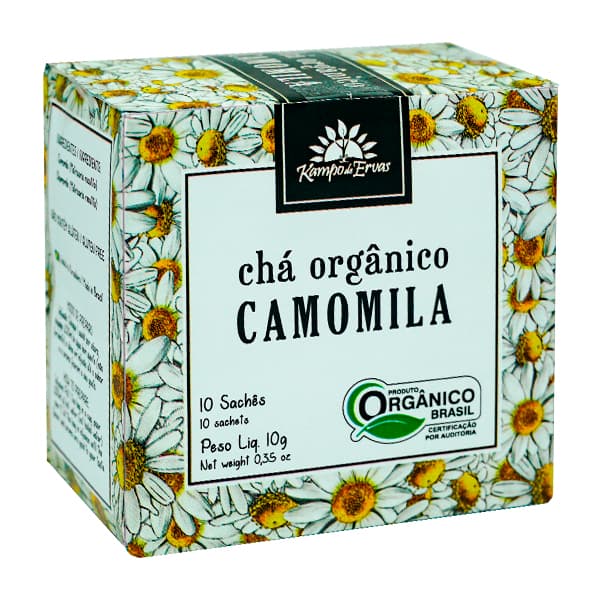 Kit 6X: Chá Orgânico de Camomila Organic 10 Sachês