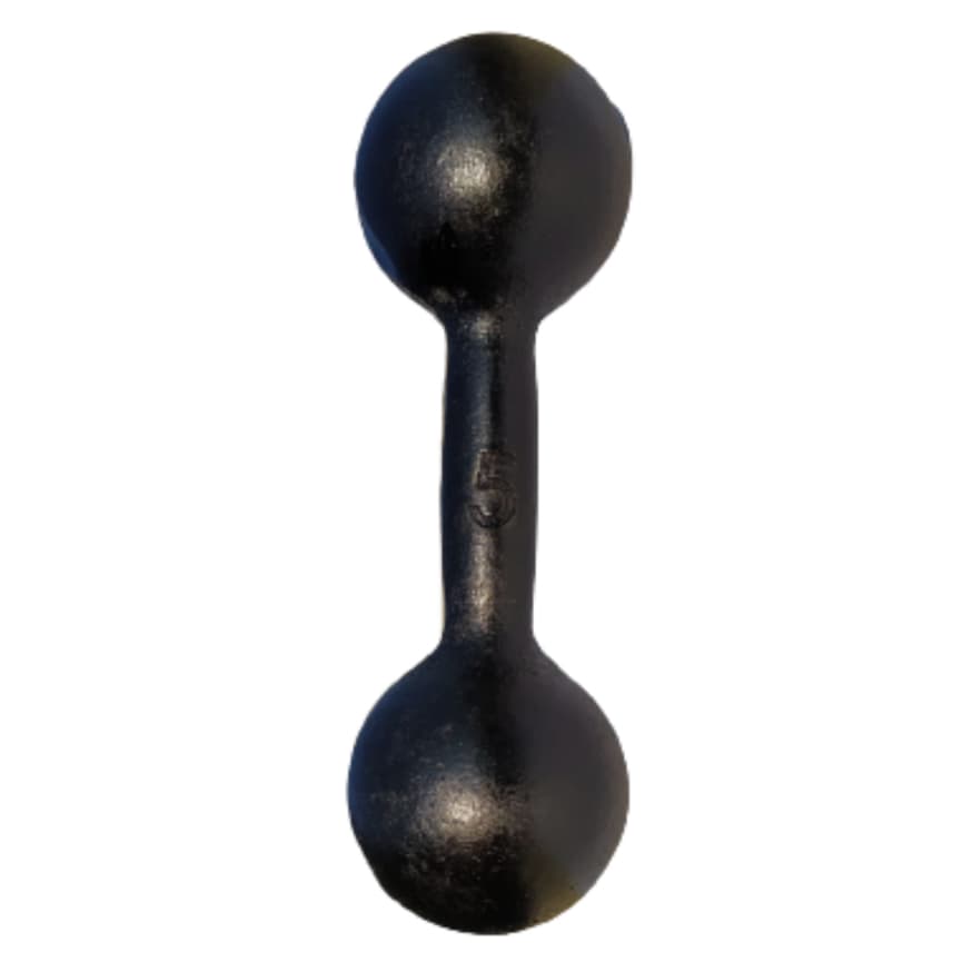 Halter Bola Pintado 5 Kg Treino Musculação Academia Exercício / 1 Unidade