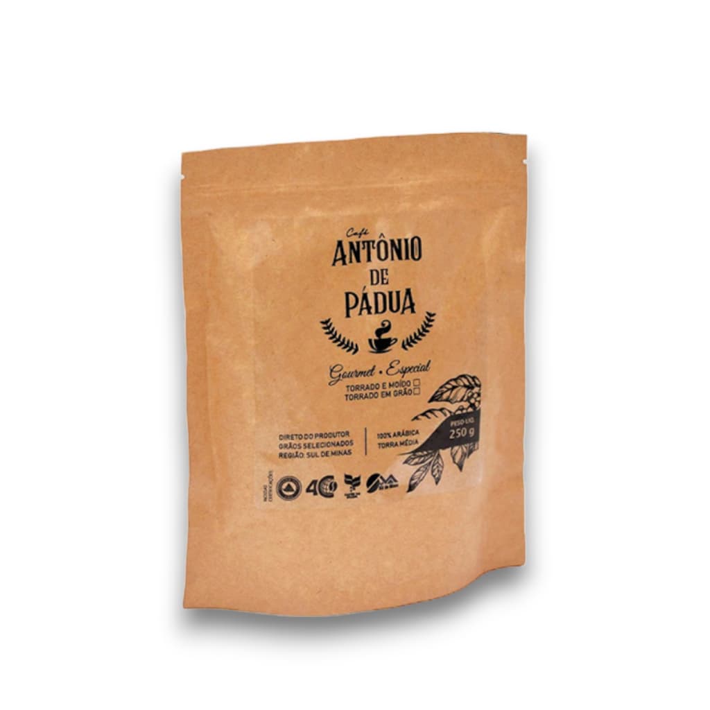 Café Gourmet Especial Torrado em Grãos 250 Gramas - Antônio De Pádua