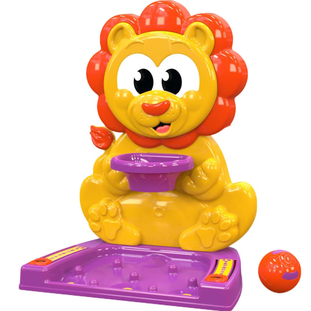 Brinquedo Educativo Basquete Lion Plástico Color - Brinquedos Infantil Educacionais JP Brink