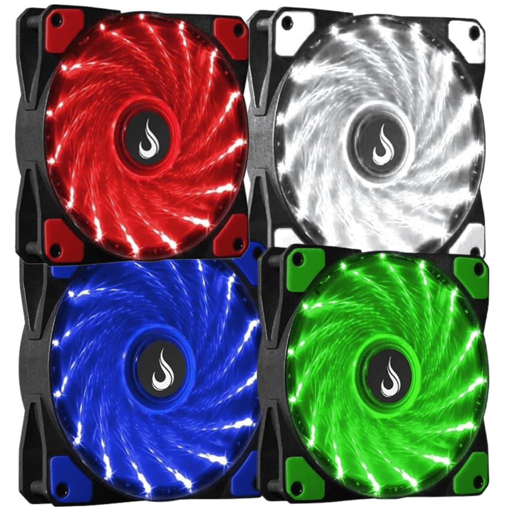 Cooler Fan 120mm LED Cores 12v 12cm para Gabinete Pc Gamer Cpu Led Ventoinha