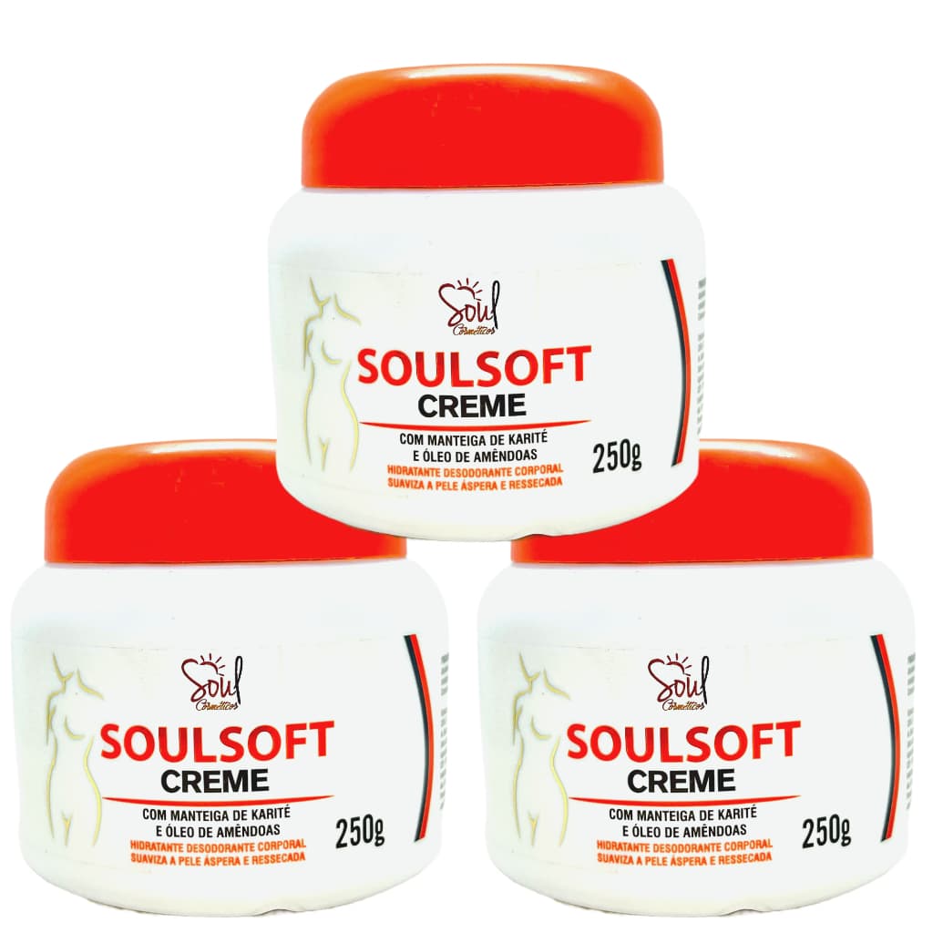 Creme Hidratante Corporal Creme Corporal Hidrata e Nutre Soul Soft 250g