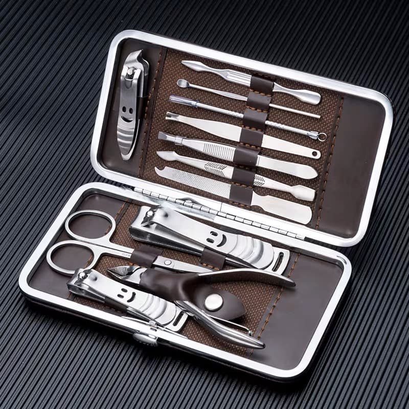 Kit Cortador De Unha Manicure Portatil Estojo Pinca Tesoura