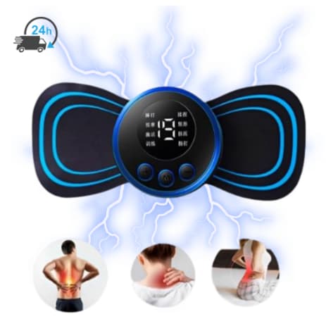 Massageador Elétrico Portátil Recarregável para Dor Pescoço Coluna Pernas Relaxante Muscular - Envio Imediato