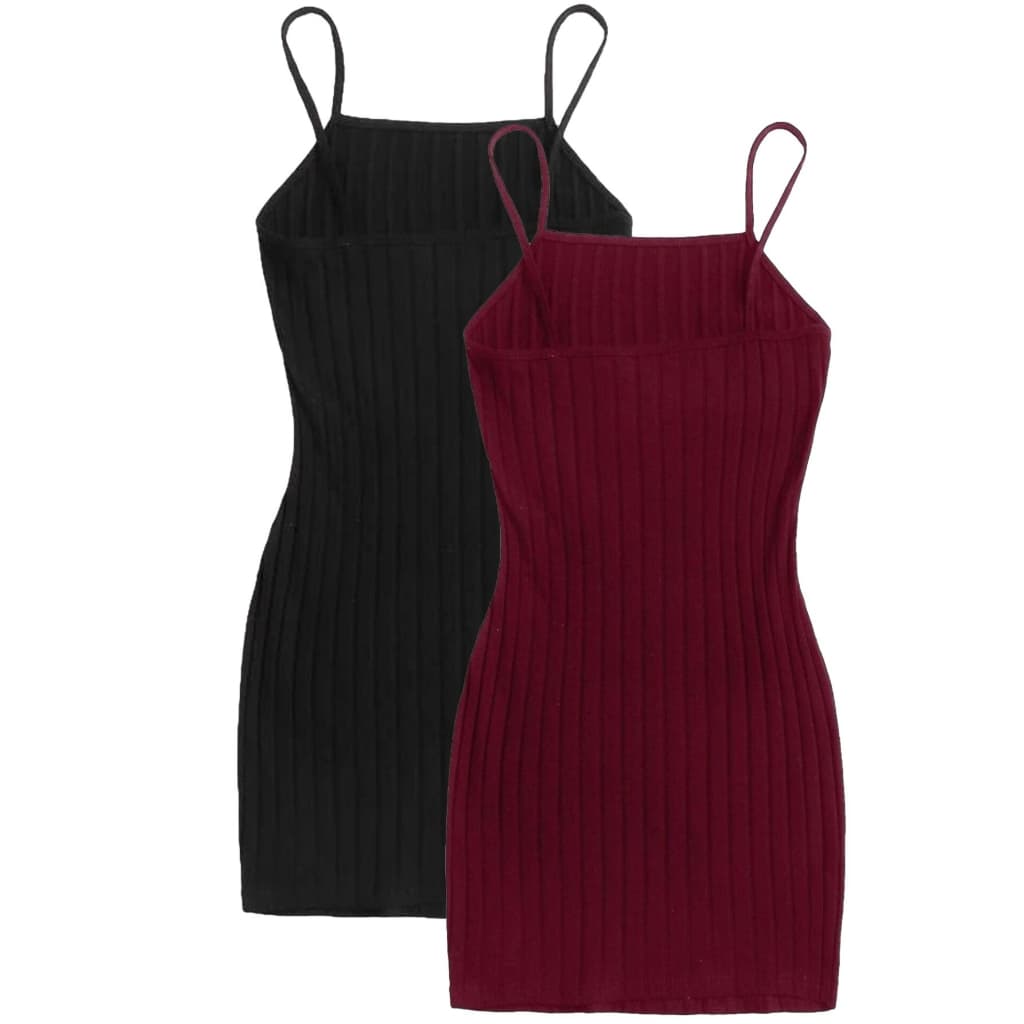 Vestido Canelado Midi Alcinha Envio Imediato Direto da Fabrica