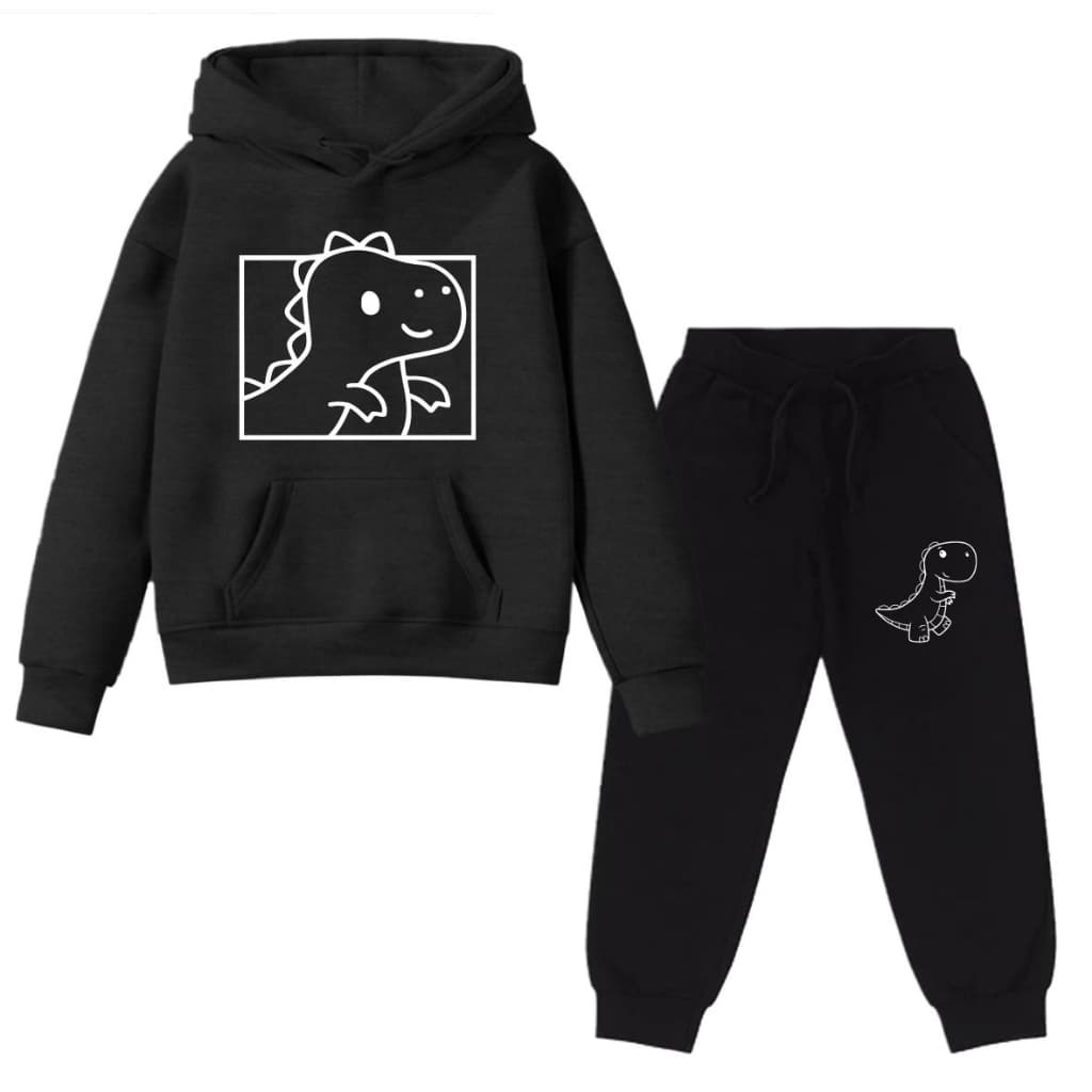 Kit Conjunto Blusa Moletom E Calça Moletom Infantil Dino Lino - Envio Imediato