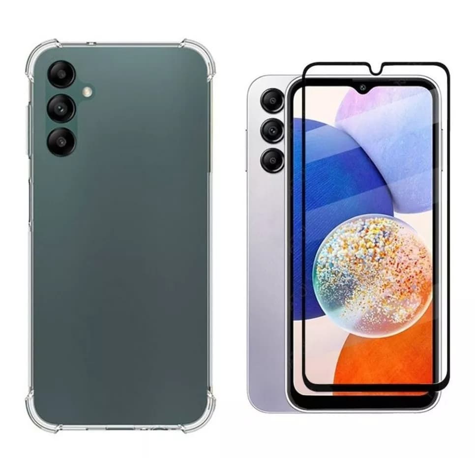 Capinha Anti Shock Para Samsung A14 5g 6.6 + Película 3d
