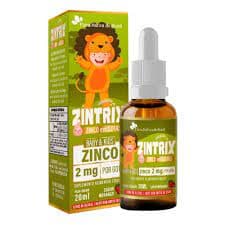 Vitamina Zintrix Gotas 20ml Sabor Morango