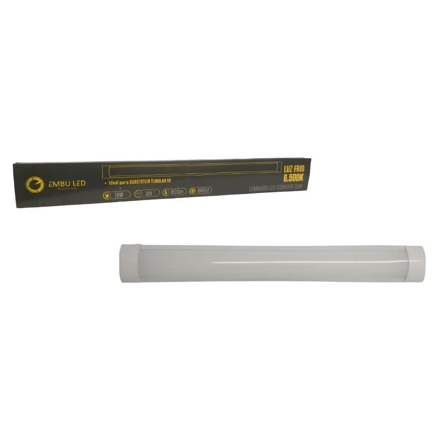 Luminária LED Slim 18W 6500K Embu LED