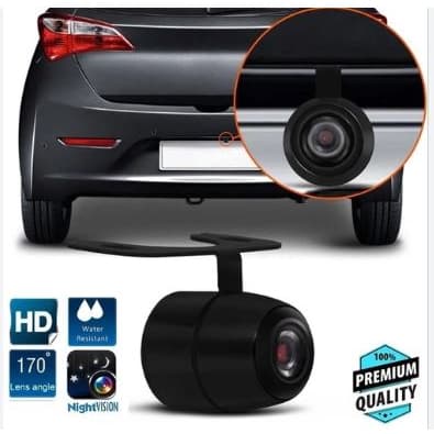 Camera de Ré Traseira Carro Borboleta ou Embutir 2 em 1 Dupla Função