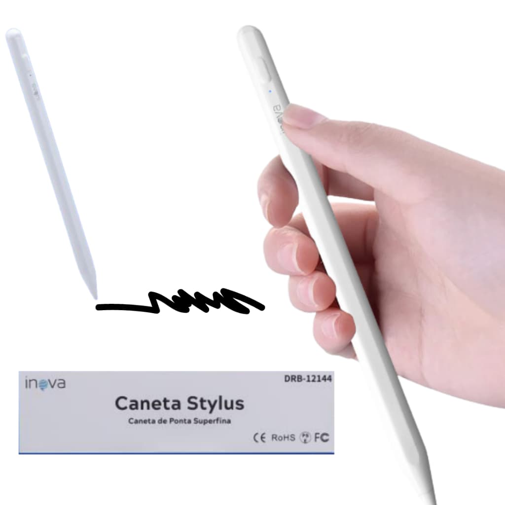 Caneta Stylus para desenho Touch Screen Ponta Fina  INOVA para tablet/ iPad / iPhone  / Android