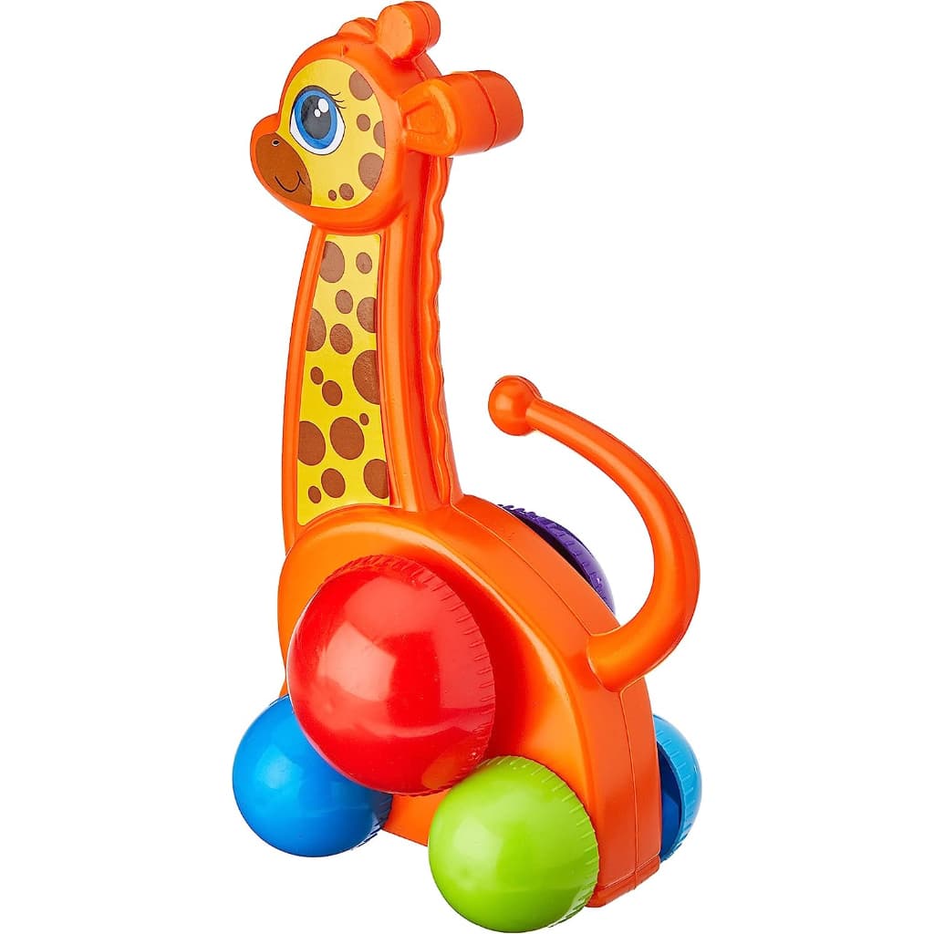 Brinquedo Educativo Girafinha 26CM Plástico Color - Brinquedos Infantil Brincando e Aprendendo Mercotoys