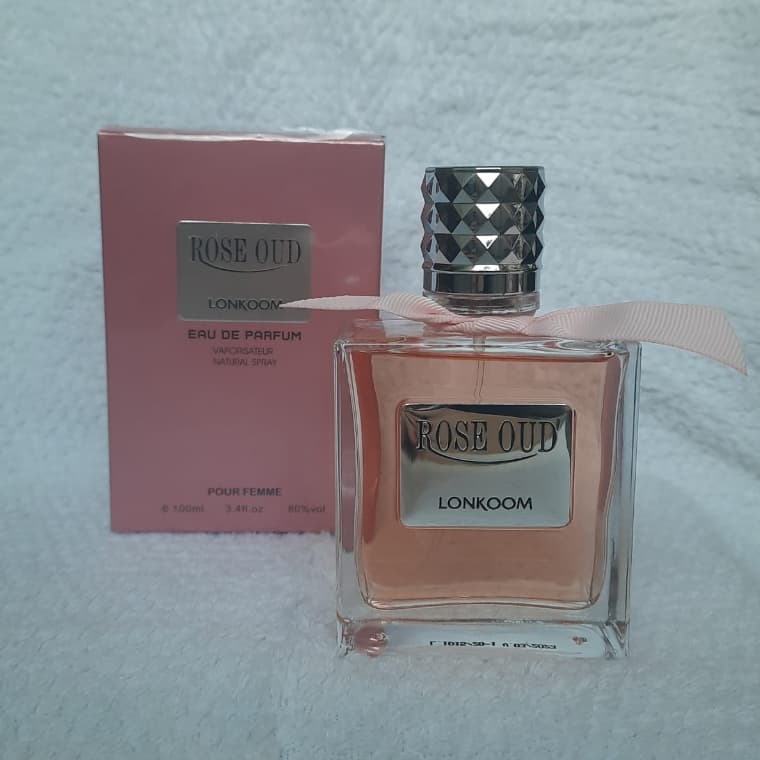 Perfume Feminino Rose Oud Lonkoom EDP 100ml Novo Importado