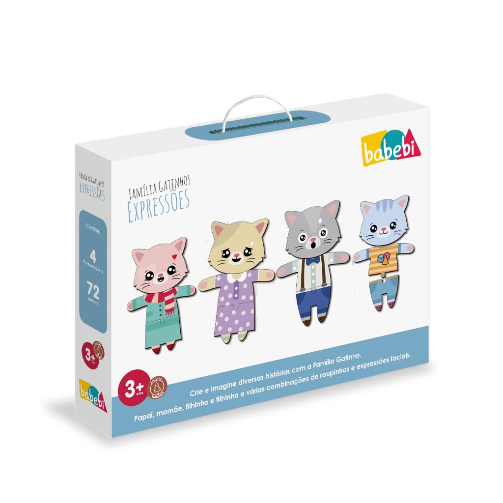 Jogo  Familia Gatinhos Espressões Babebi