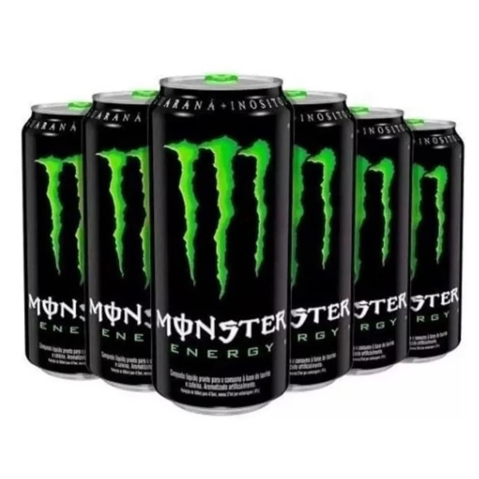 Energetico Monster Energy Fardo Com 6 Latas De 473ml Monster Energy Drink Clássico