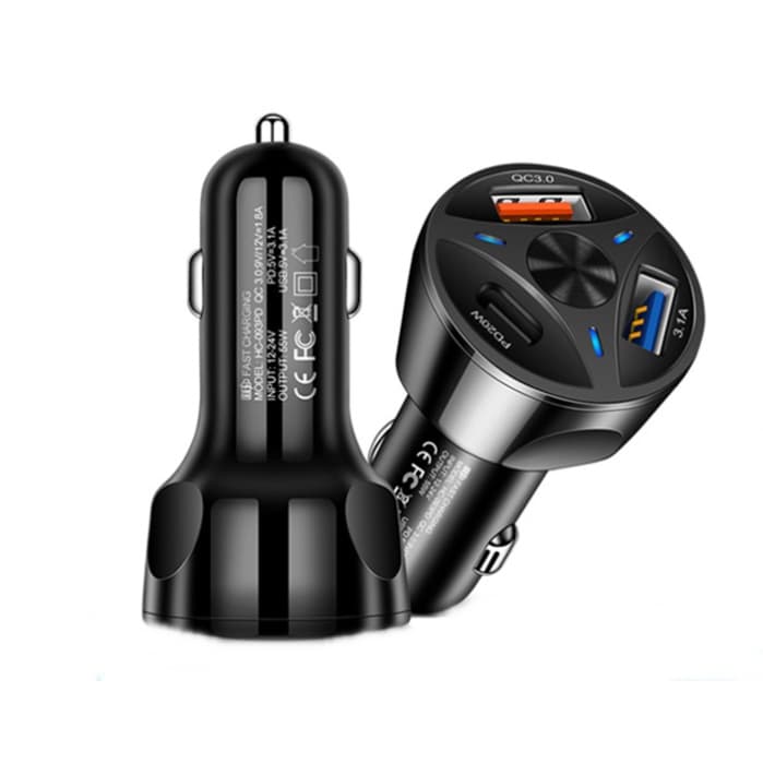 Carregador Veicular Carro Carga Rapida Turbo Tipo C Usb Universal