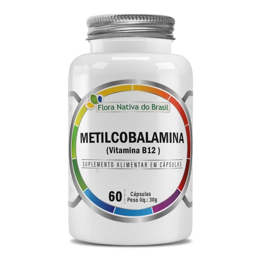 Vitamina B12 ( Metilcobalamina 414% IDR) 60 Cápsulas Flora Nativa