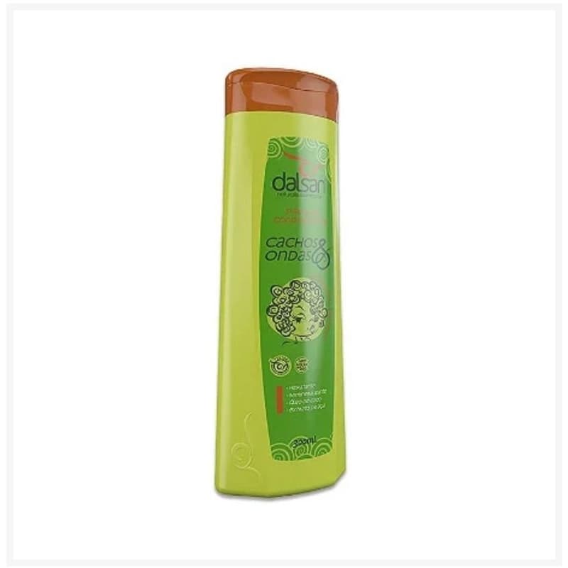 SHAMPOO HIDRATANTE CACHOS & ONDAS 300ML - Linha Profissional - DALSAN NATURALLIS COSMETICOS - hidratação - cachos e ondas perfeitas - xampu
