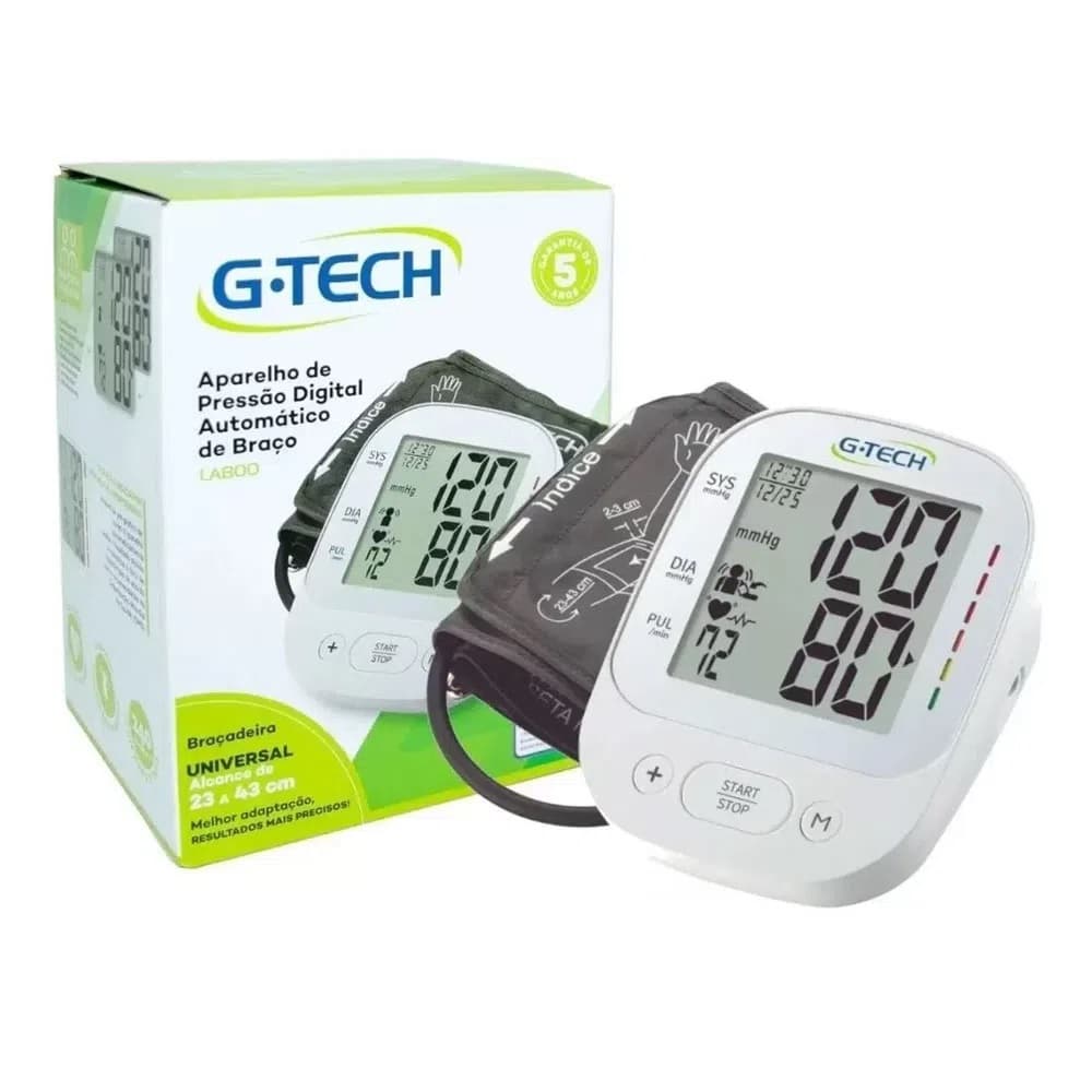 Aparelho de pressão arterial digital de Braço G-Tech LA800