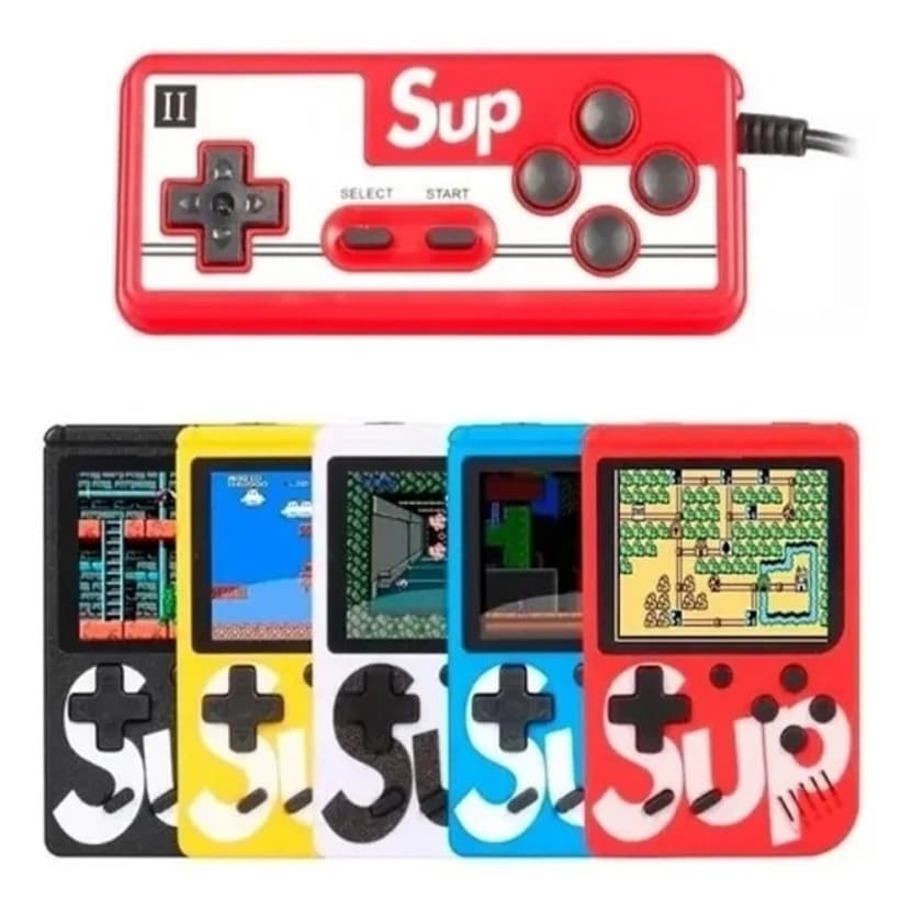 Mini Vídeo Game Retro Clássico 400 Jogos Mini 2 Player Com Controle