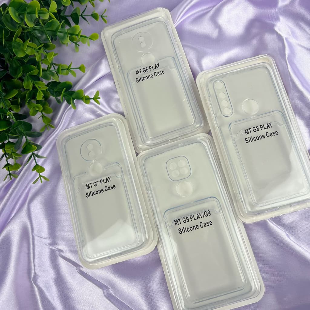 Capa Transparente Porta Cartão Para Motorola Moto G6 Play/ Moto G7 Play/ Moto G8 Play/ Moto G9/ G9 Play. CF57