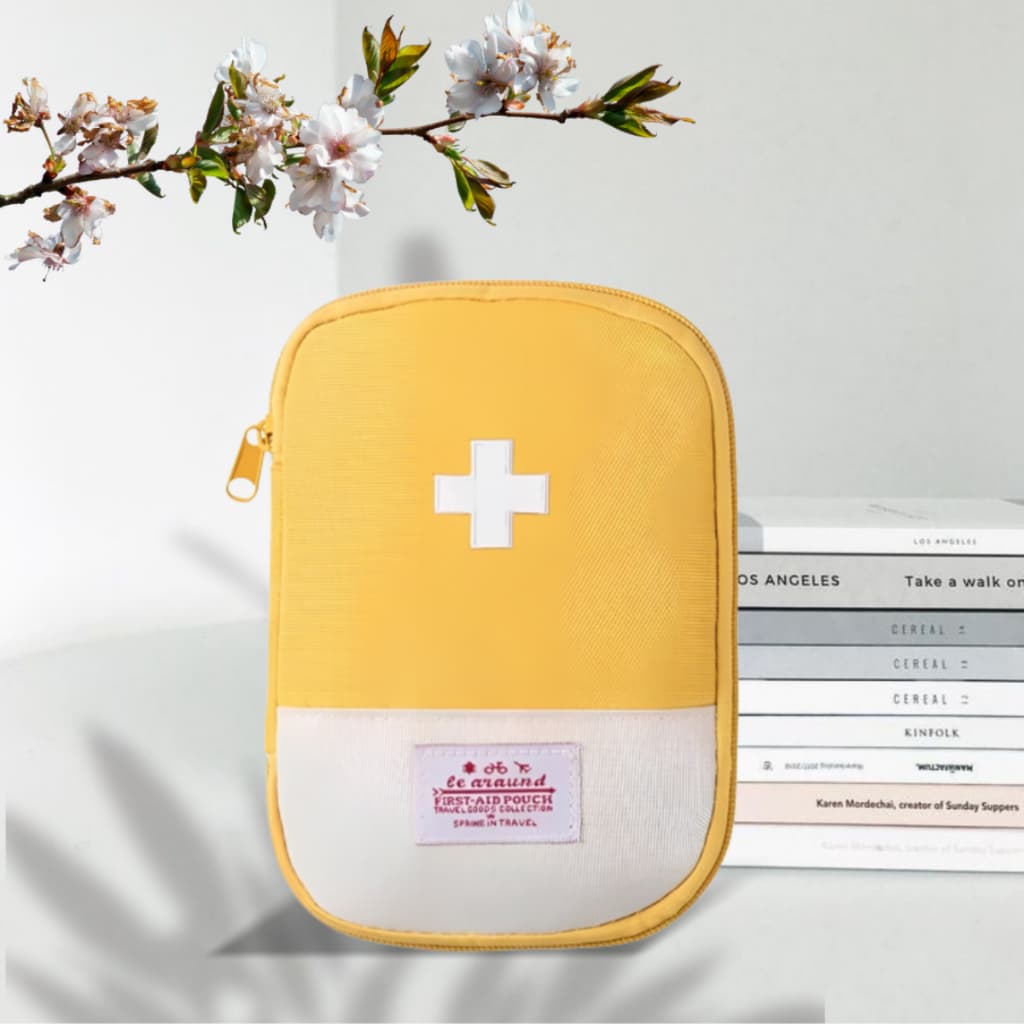 Kit Médica De Primeiros Socorros Portátil Viagem  Ao Ar Livre Útil Mini Medicina Saco De Armazenamento De Emergência