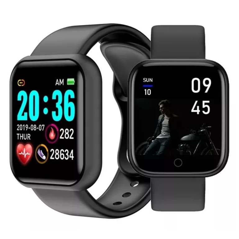 Y68 D20 Novo Macaron Relógio Inteligente Colorido Da Moda Smartwatch Esportivo Bluetooth Android/iOS
