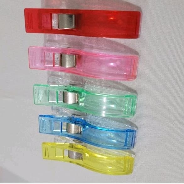 Prendedor de tecido grande para patchwork 10 unidade pregador  de tecido clips de tecido cor sortida