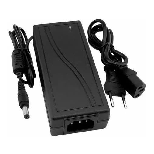 Fonte De Alimentação Chaveada 12v Bivolt 5a Preta 5a Real Original