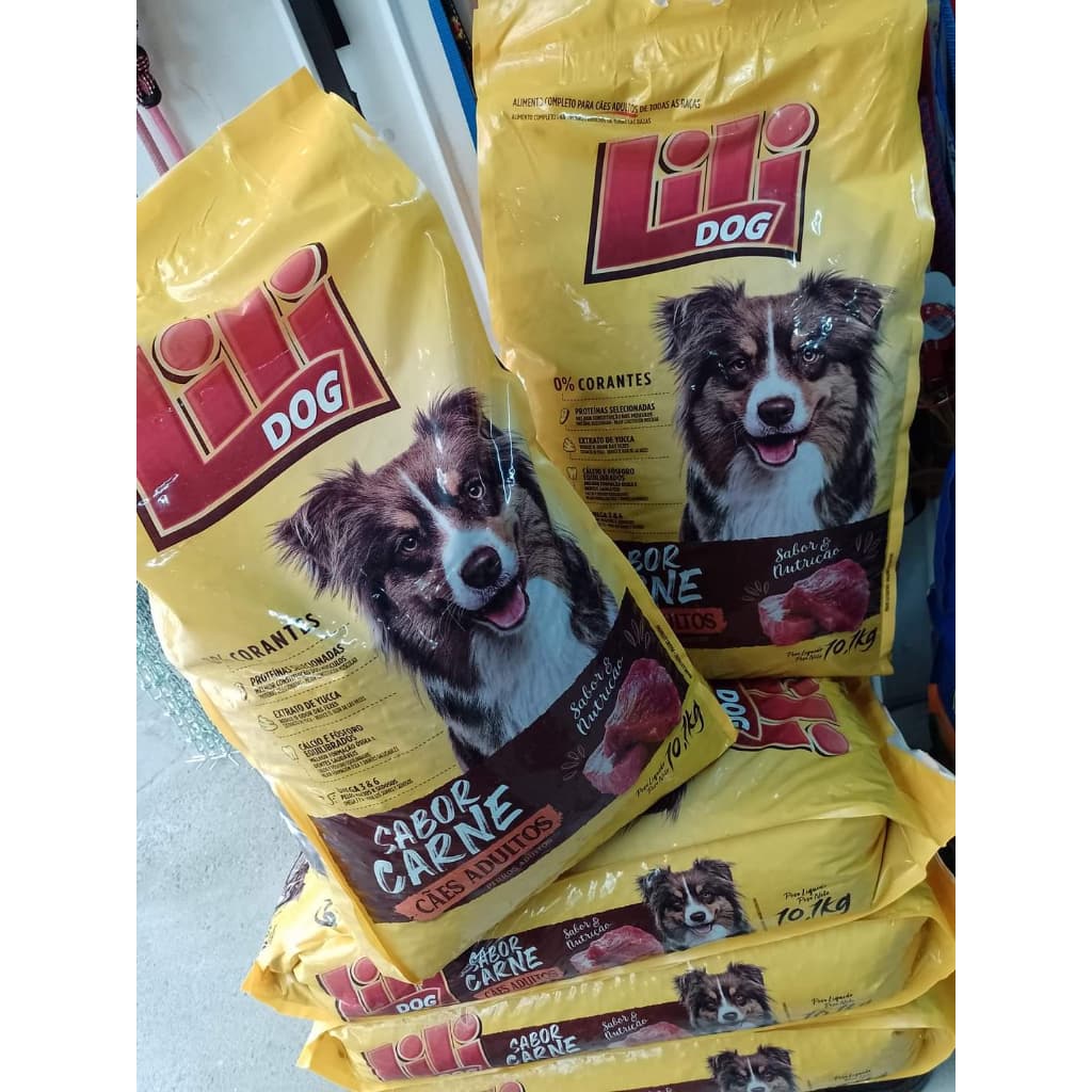 Ração Especial Lili dog Cães adultos 18% de proteínas 10kg - Pet Cachorro Petshop